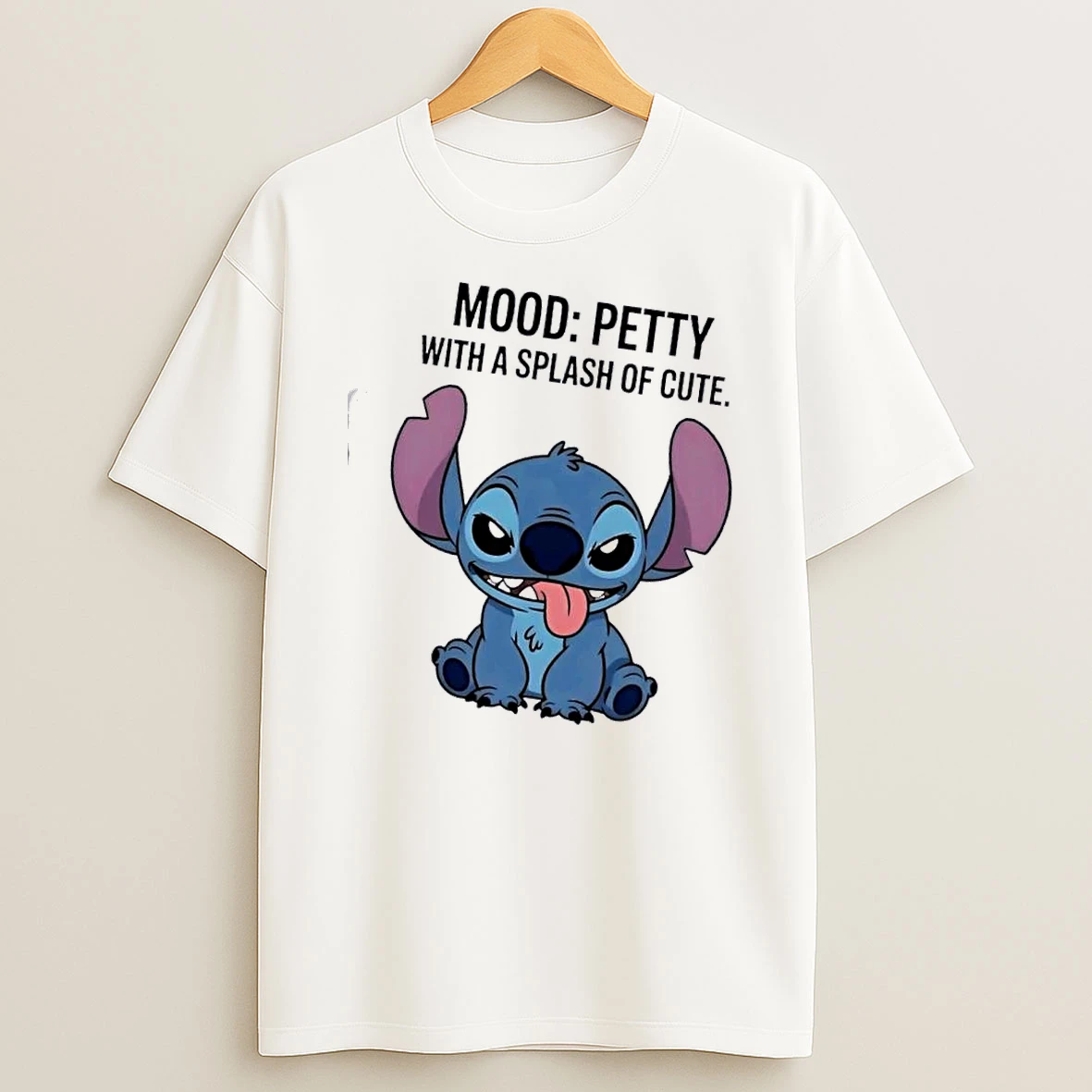 Stitch Mood Petty With A Slash Of Cute T Shirt