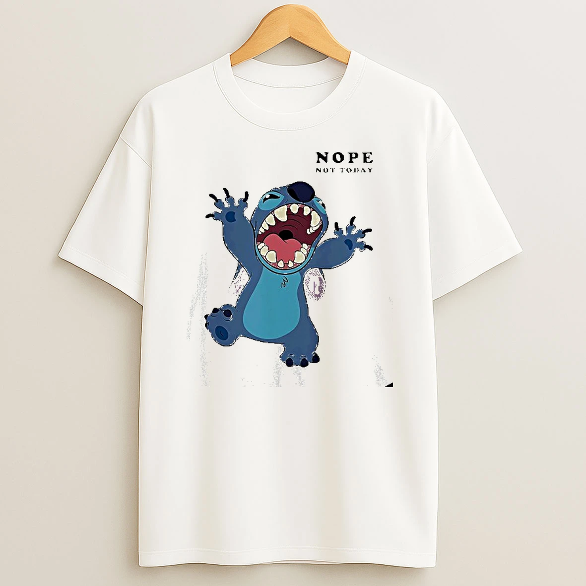 Stitch Nope Not Today T Shirt