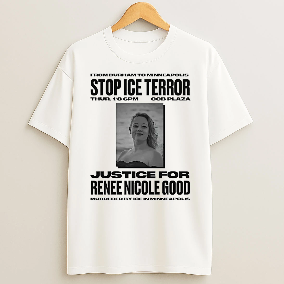 Stop Ice Terror Justice For Renee Nicole Good Circle T Shirt