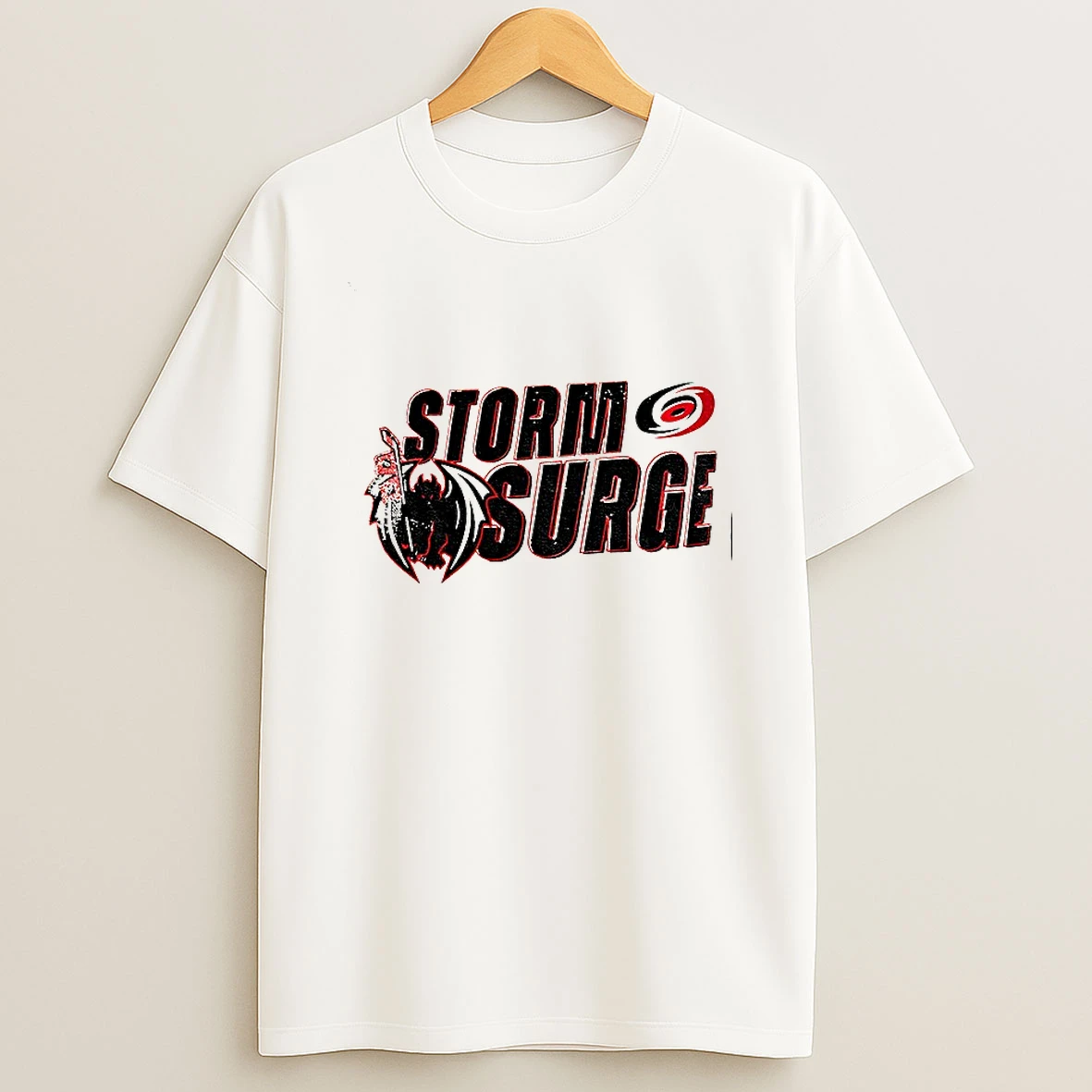 Storm Surge Carolina Hurricanes Hockey Logo Vintage T Shirt