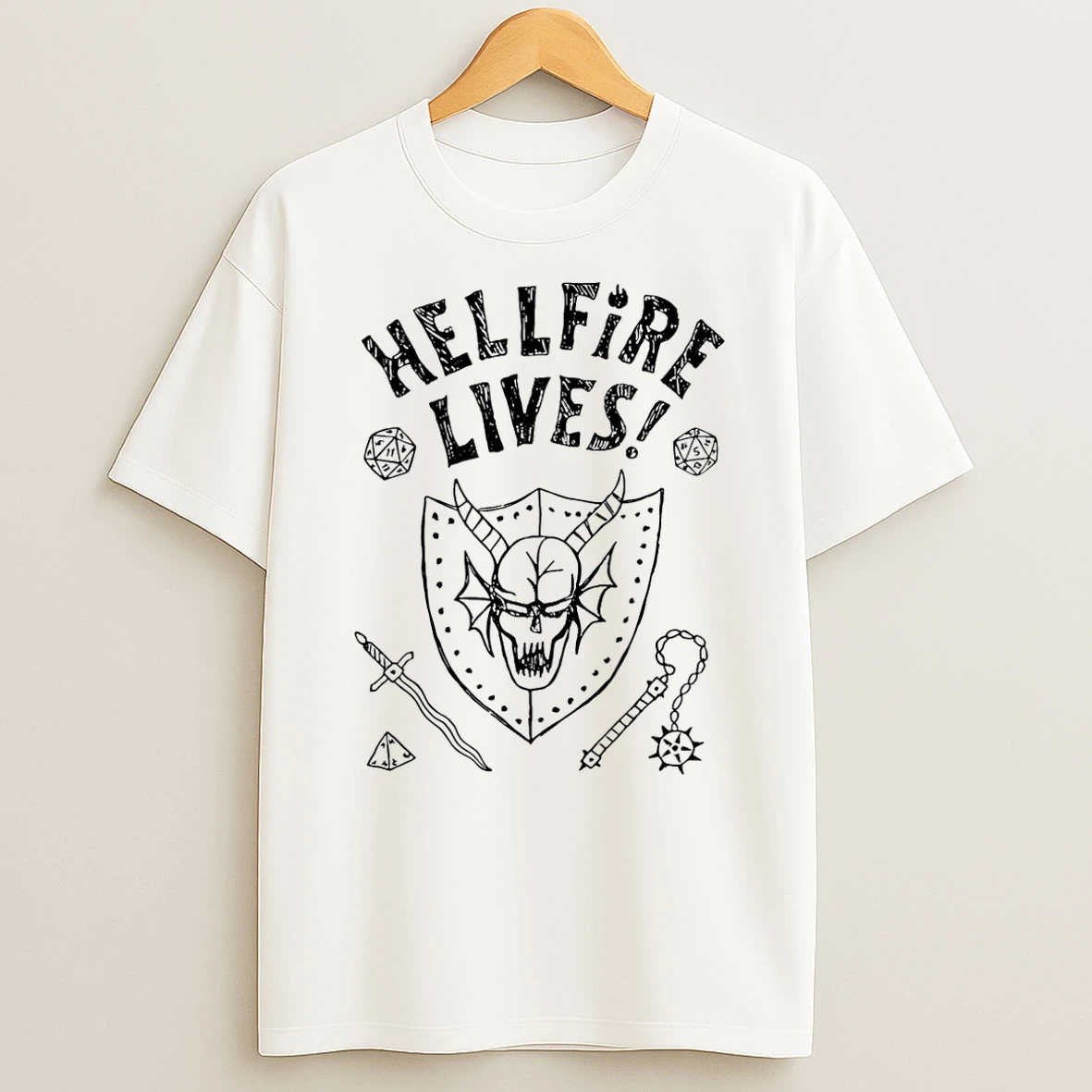 Stranger Things Hellfire Lives T Shirt
