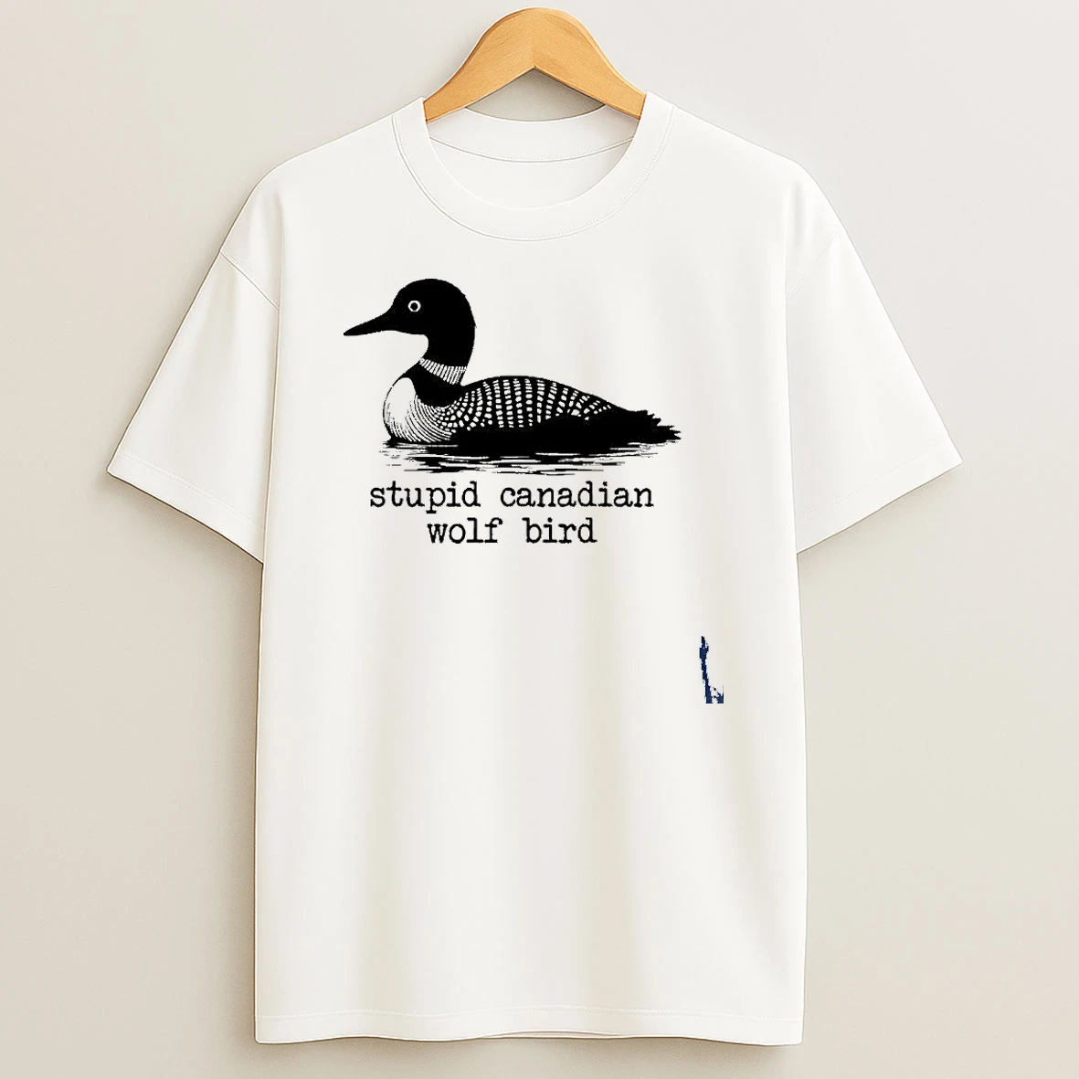 Stupid Canadian Wolf Bird Funny Humor T Shirt