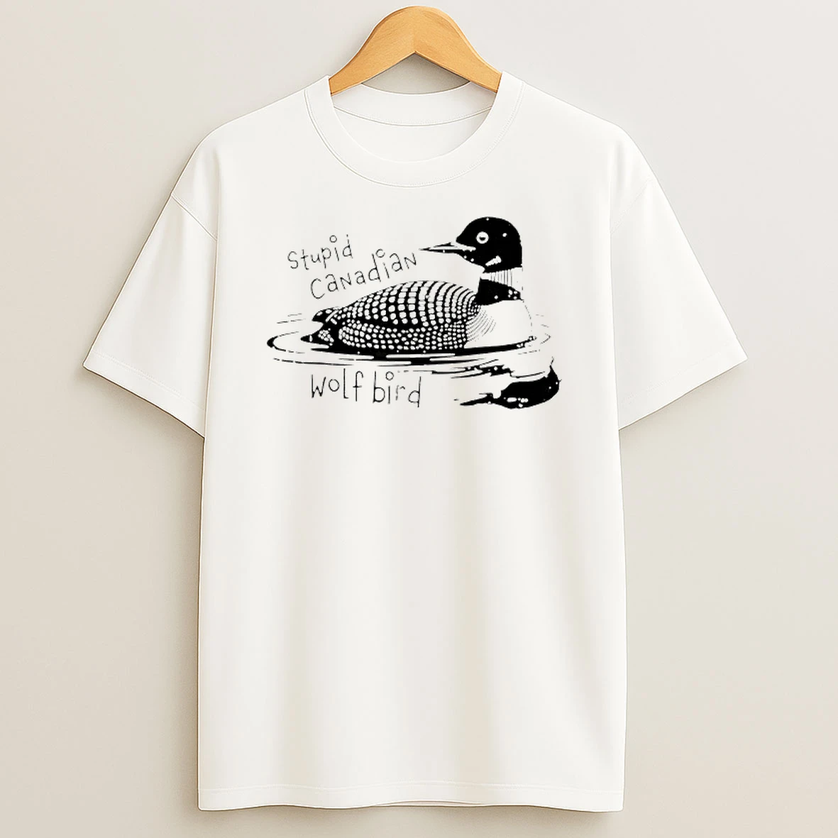 Stupid Canadian Wolf Bird Sarcastic Animal Lgbt Gay Pride T Shirt