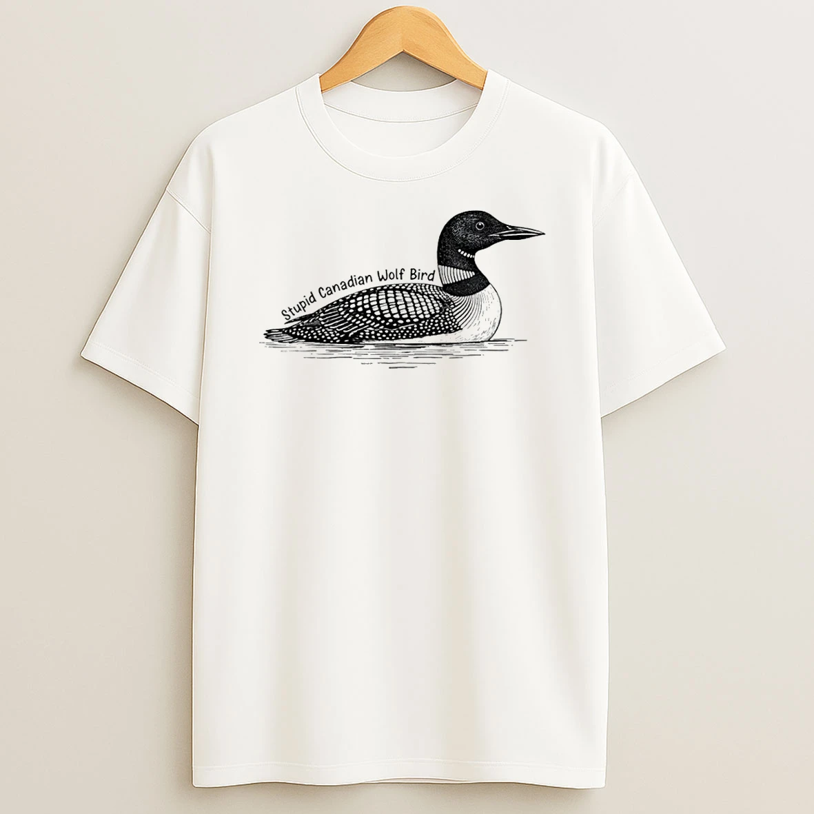 Stupid Canadian Wolf Bird Meme T Shirt