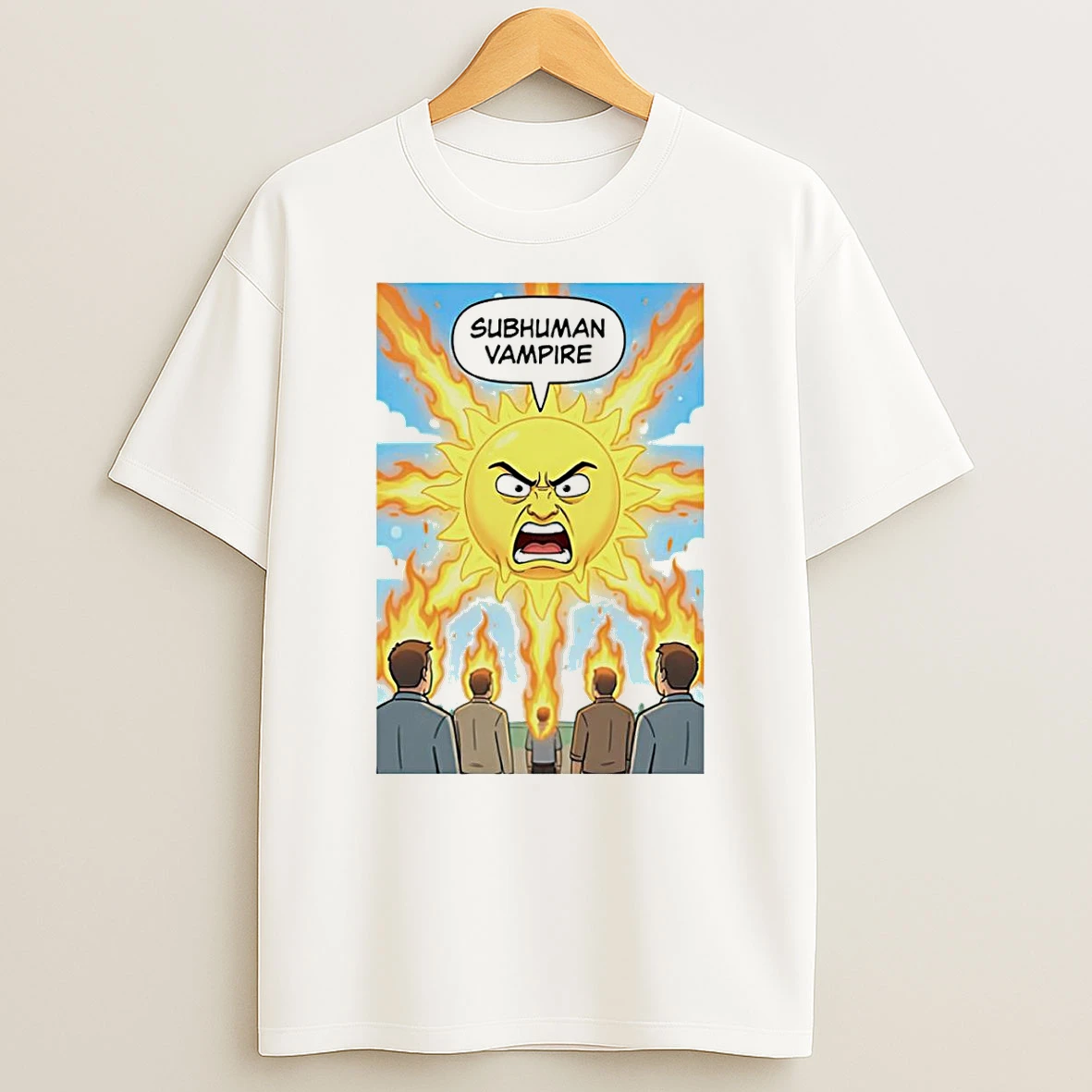 Subhuman Vampire Sun Art T Shirt