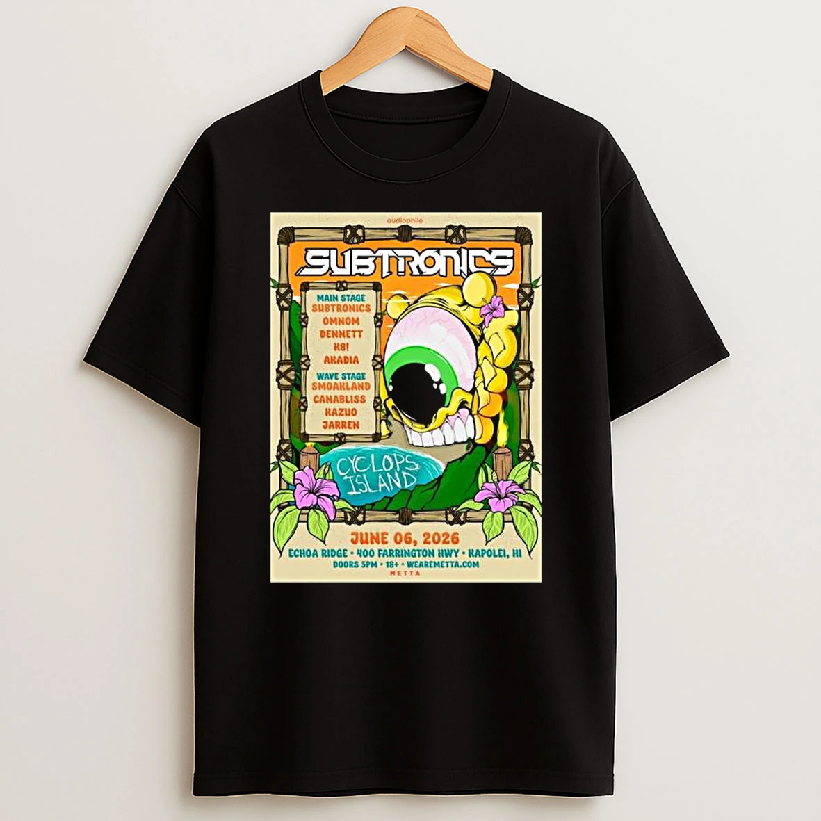 Subtronics Kapolei Hi June 6 2026 Concert T Shirt