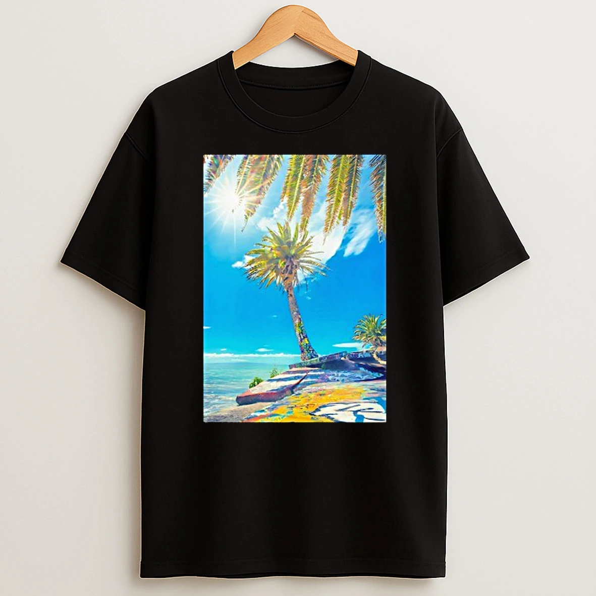 Sunken City Palm Tree T Shirt