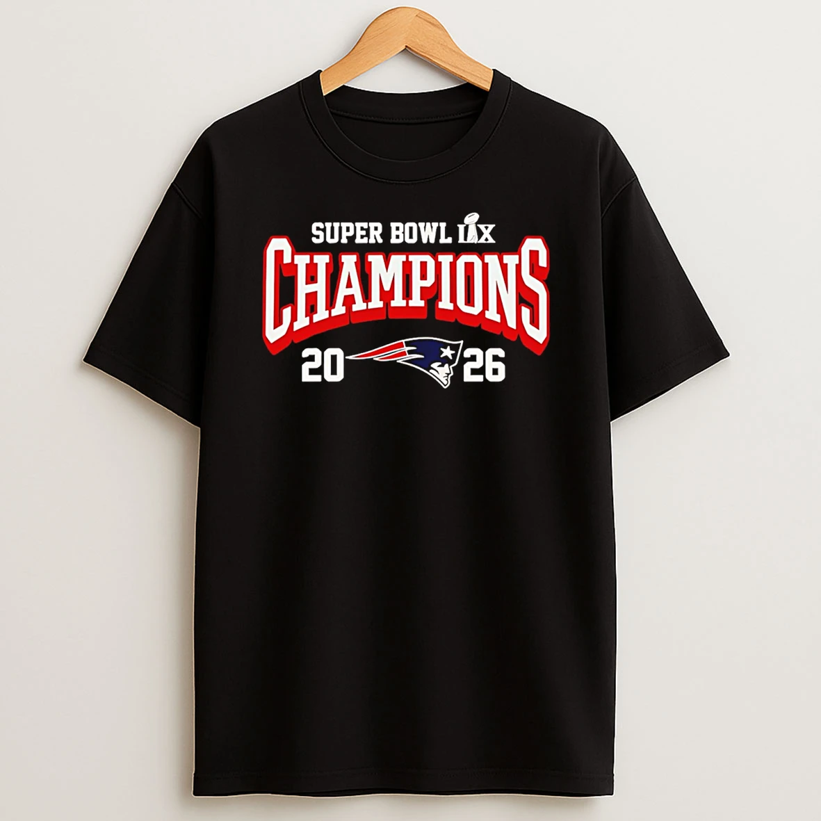 Super Bowl Lx Champions New England Patriots 2026 T Shirt