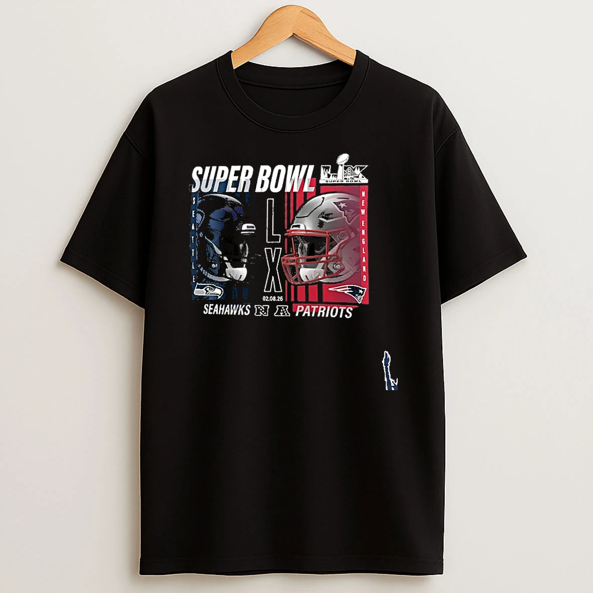 Super Bowl Lx Final Battle Dueling Patriots Vs Seahawks T Shirt