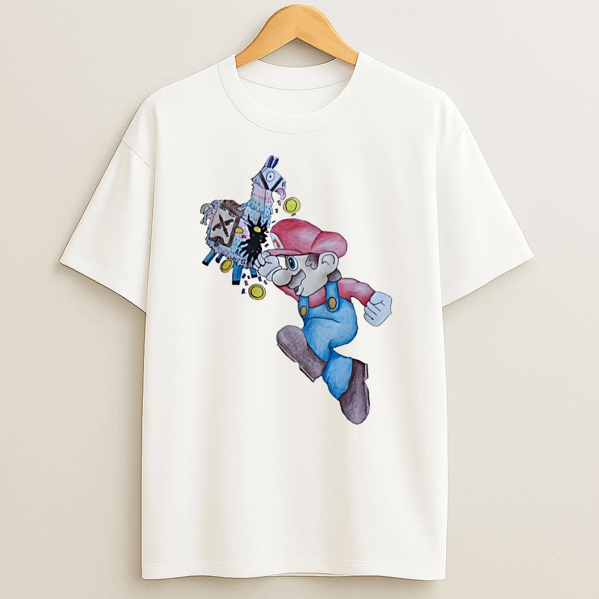 Super Mario Art Custom T Shirt