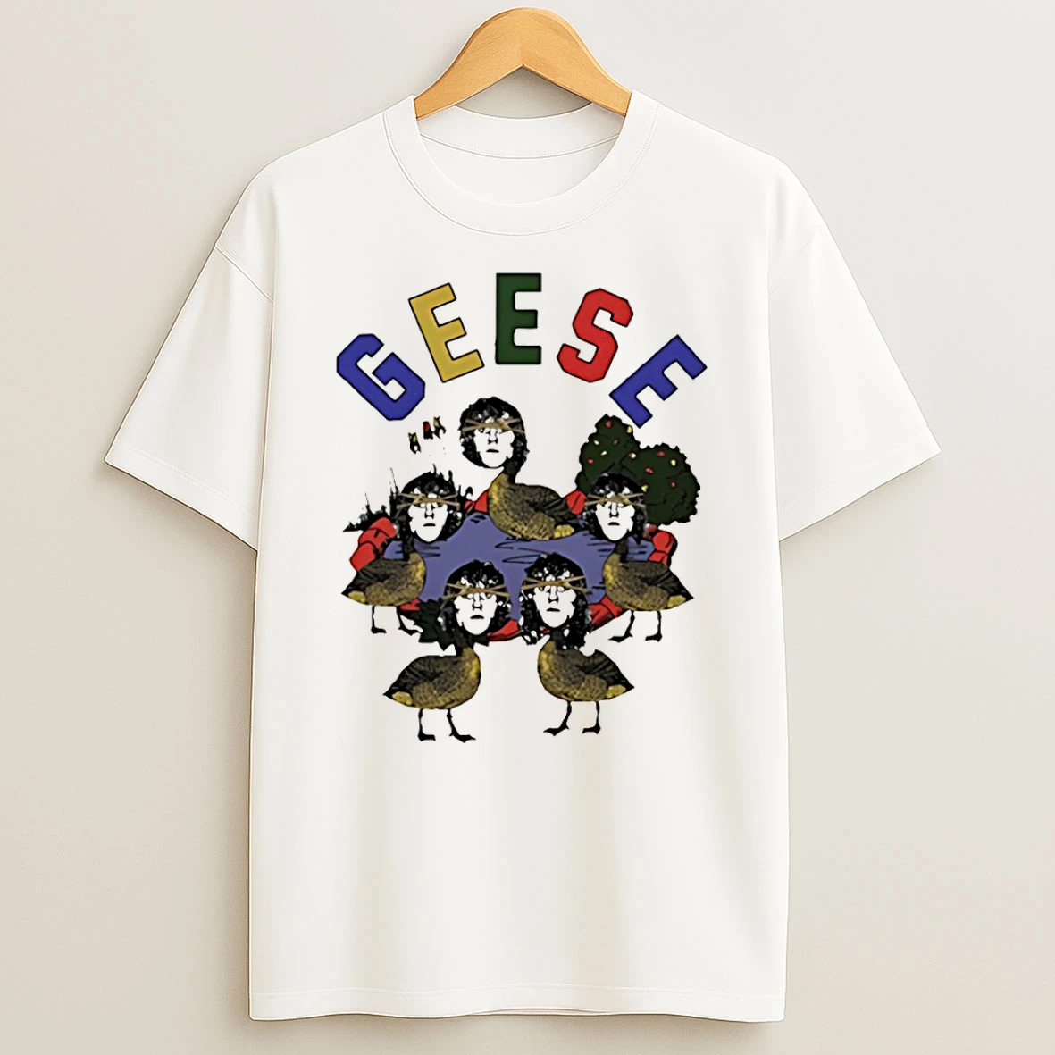 Surreal Geese Duck Funny T Shirt