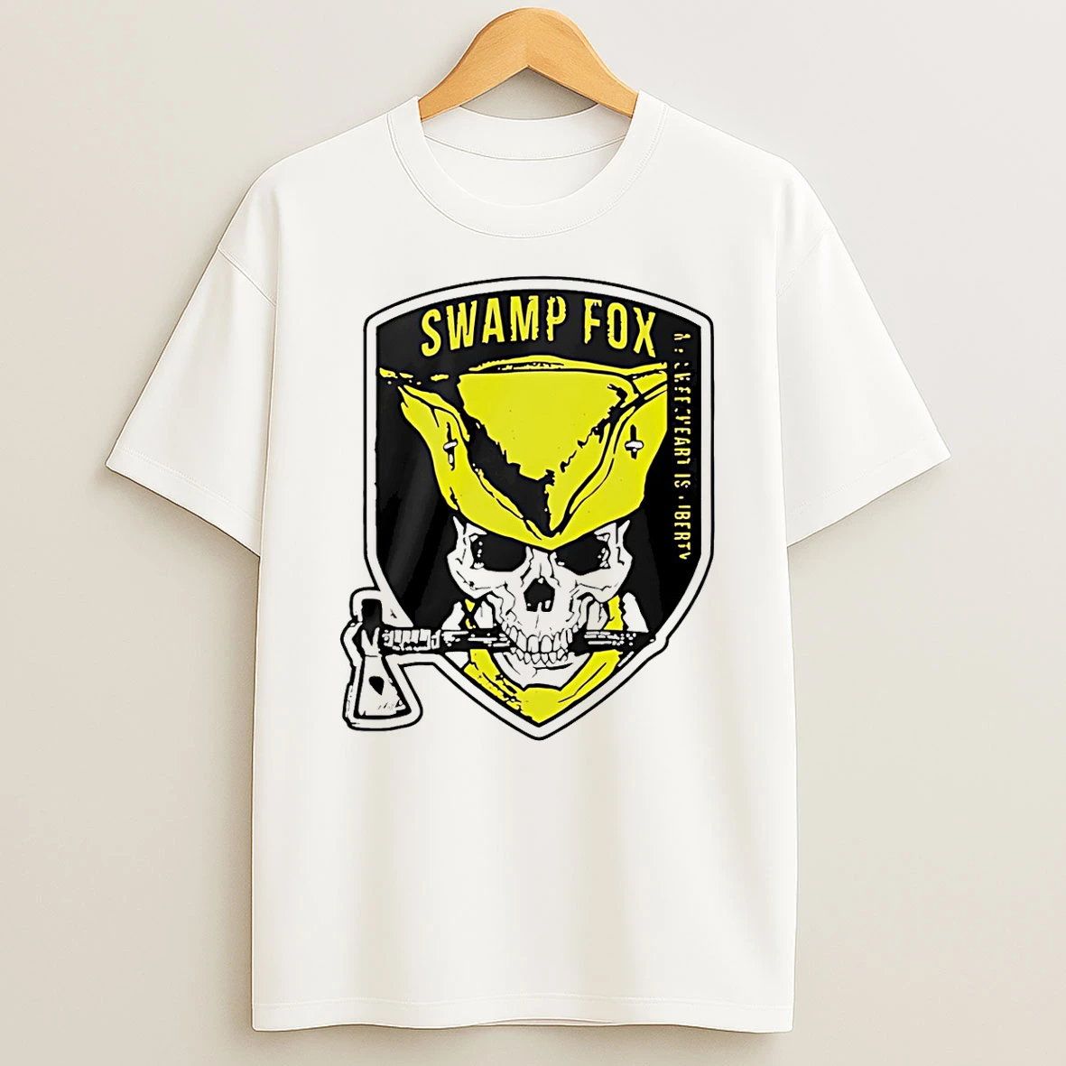 Swamp Fox Patch My Sweetheart Is Liberty Skull T Shirt