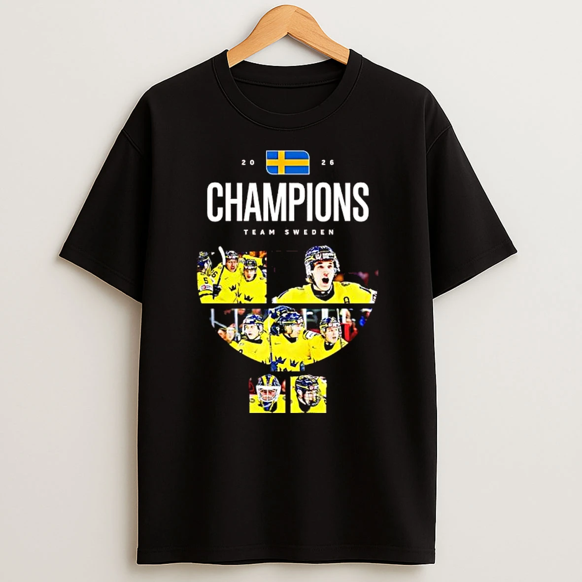 Sweden 2026 Iihf World Junior Championship Gold Medal Victory T Shirt