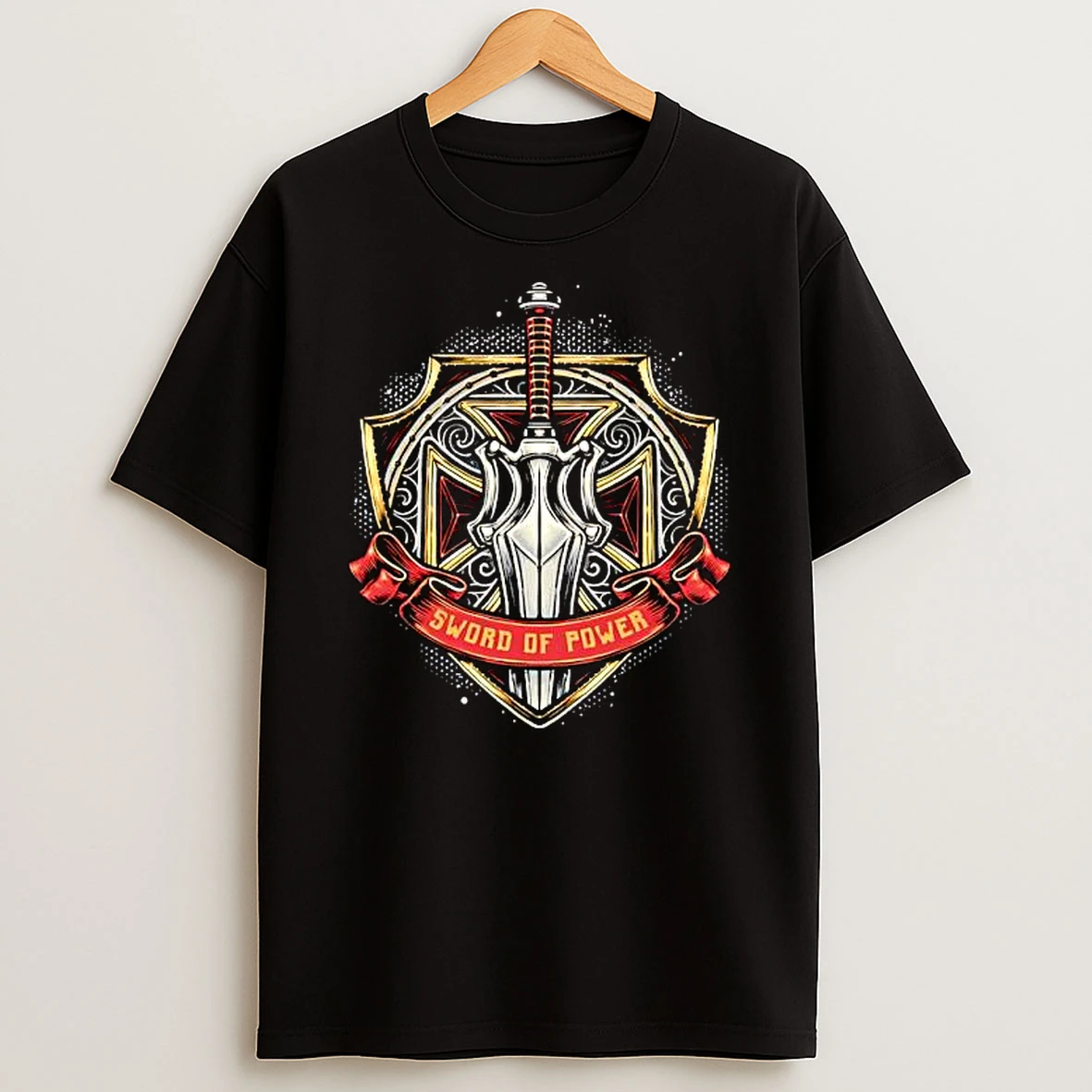 Sword Of Power Shield Crest Masters Of The Universe Fantasy Graphic T Shirt