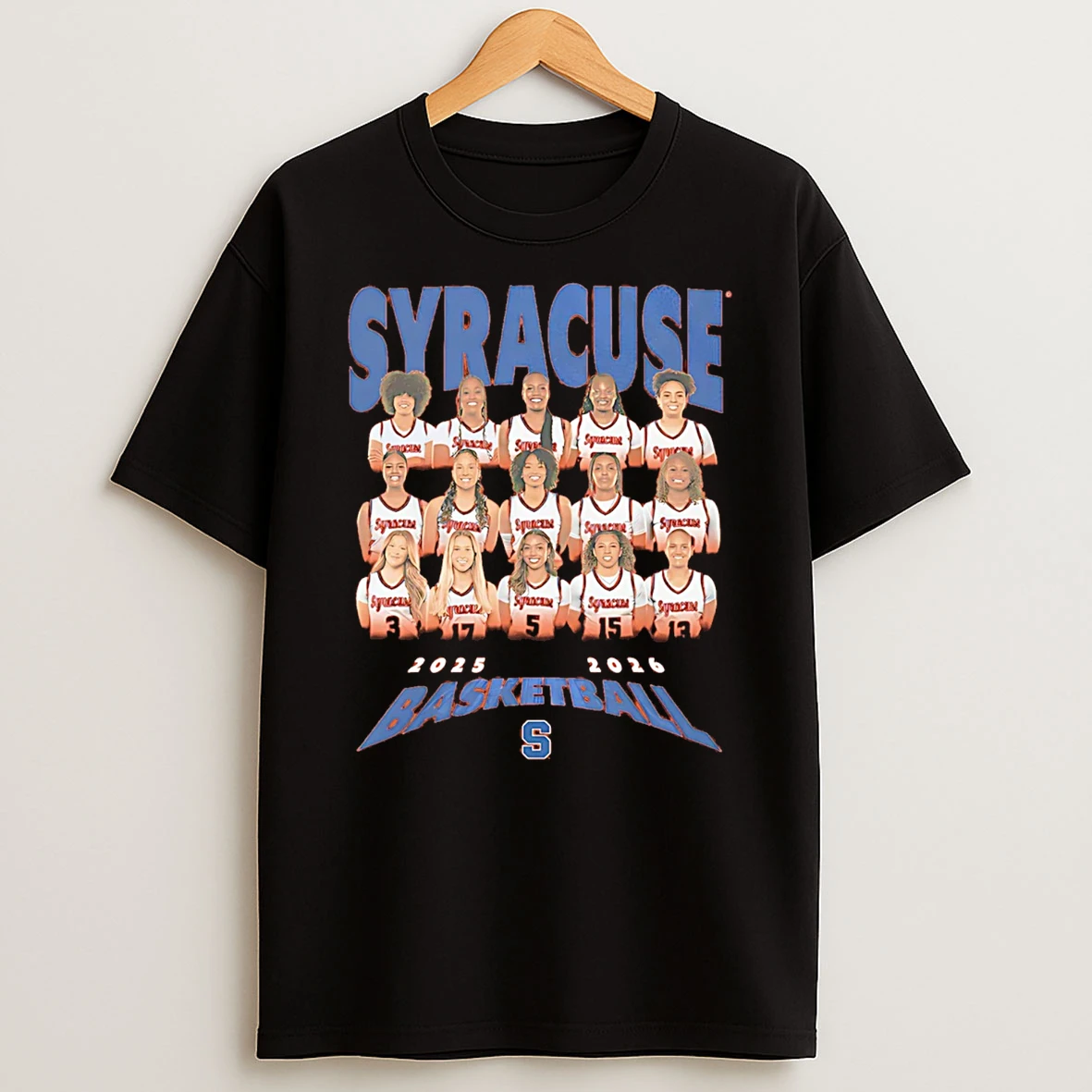 Syracuse Womens Basketball 2025 2026 Team Collage T Shirt