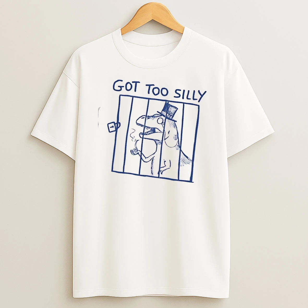 T Rex Got Too Silly T Shirt