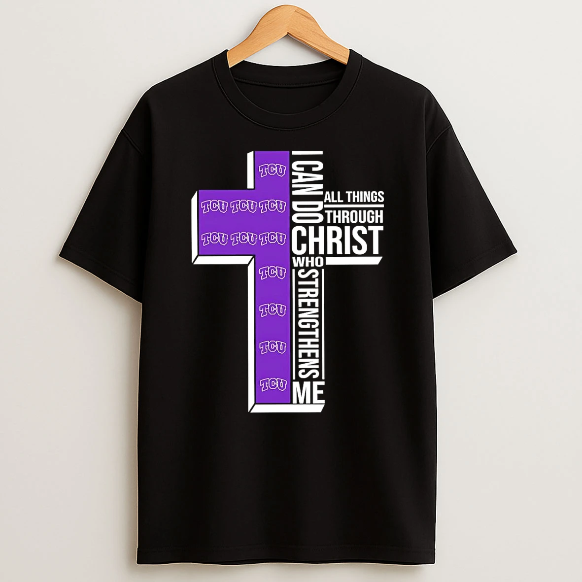 Tcu Horned Frogs Womens Basketball I Can All Things Do Through Christ Who Strengthens Me T Shirt