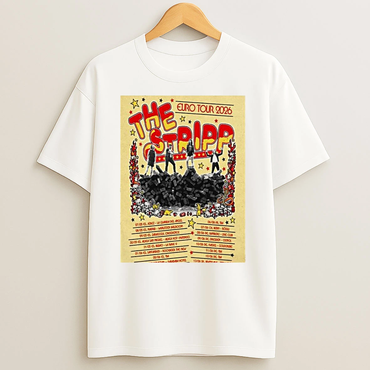The Stripp European Tour 2026 T Shirt
