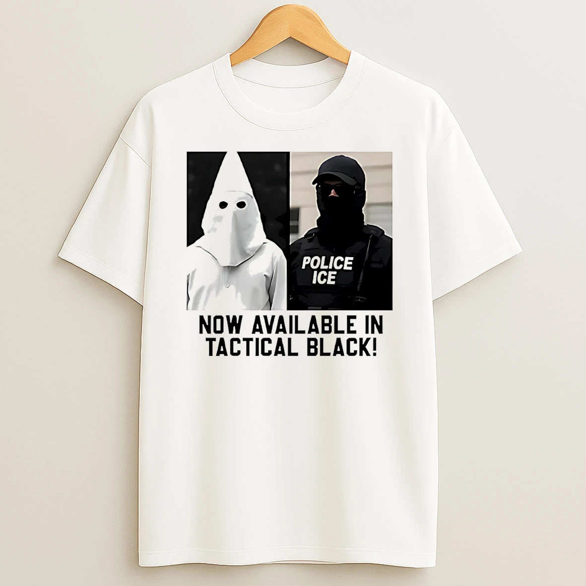 Tactical Black Anti Ice Protest T Shirt