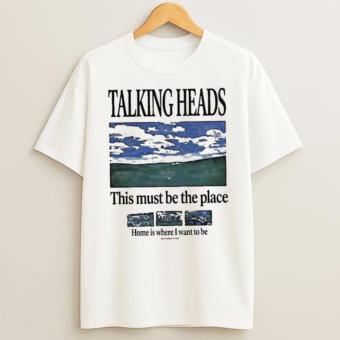 Talking Heads This Must Be The Place Home Is Where I Want To Be Lyric 70s Rock T Shirt