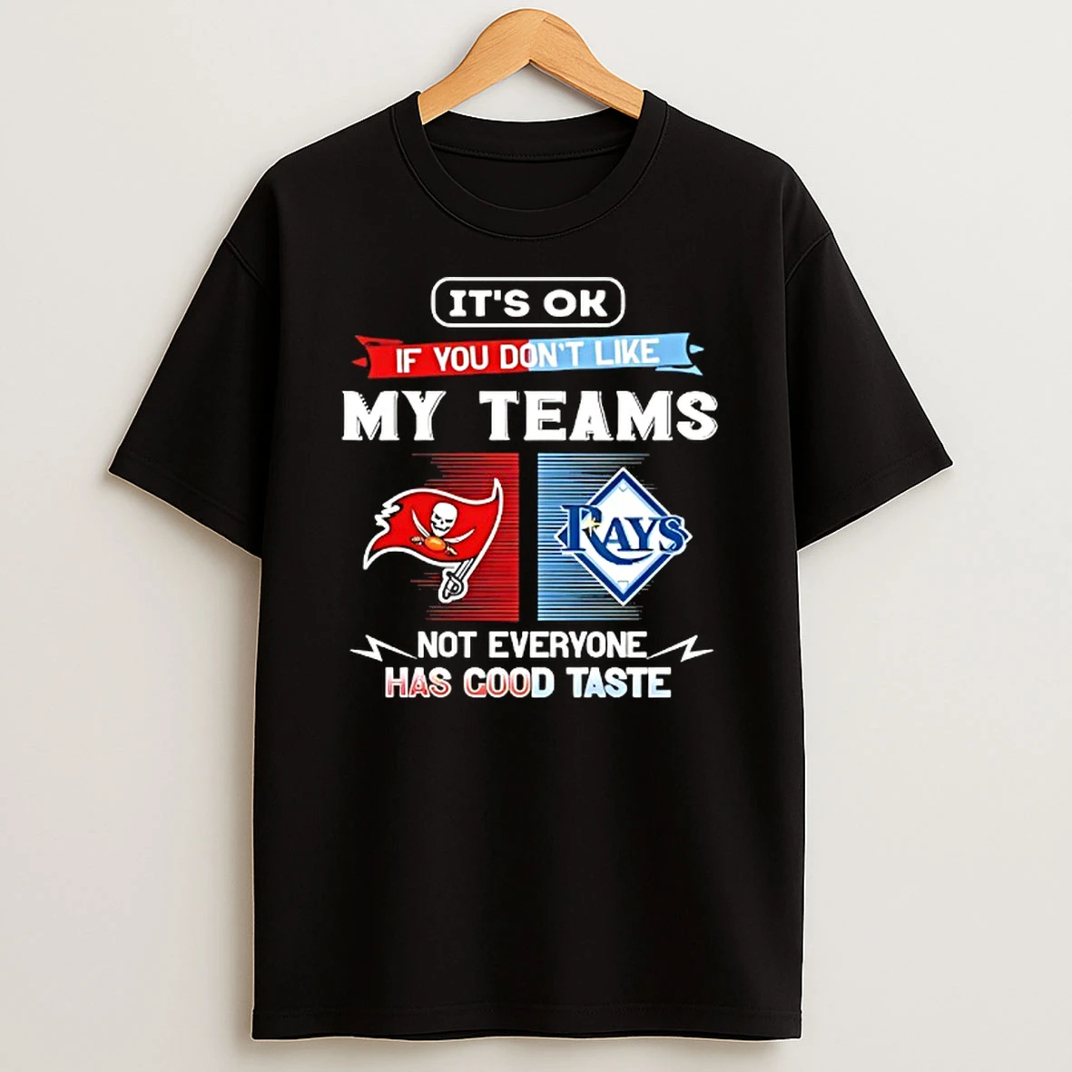Tampa Bay Buccaneers And Tampa Bay Rays Its Ok If You Dont Like My Teams Not Everyone Has Good Taste T Shirt