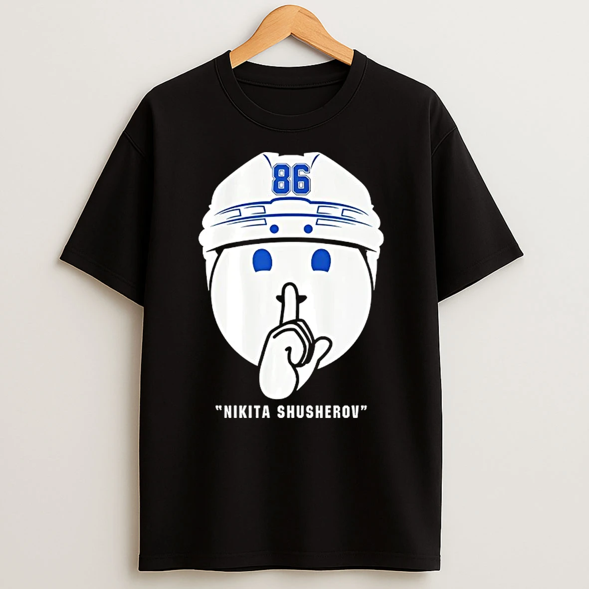 Tampa Bay Lightning Hockey Nikita Kucherov Shush Celebration T Shirt