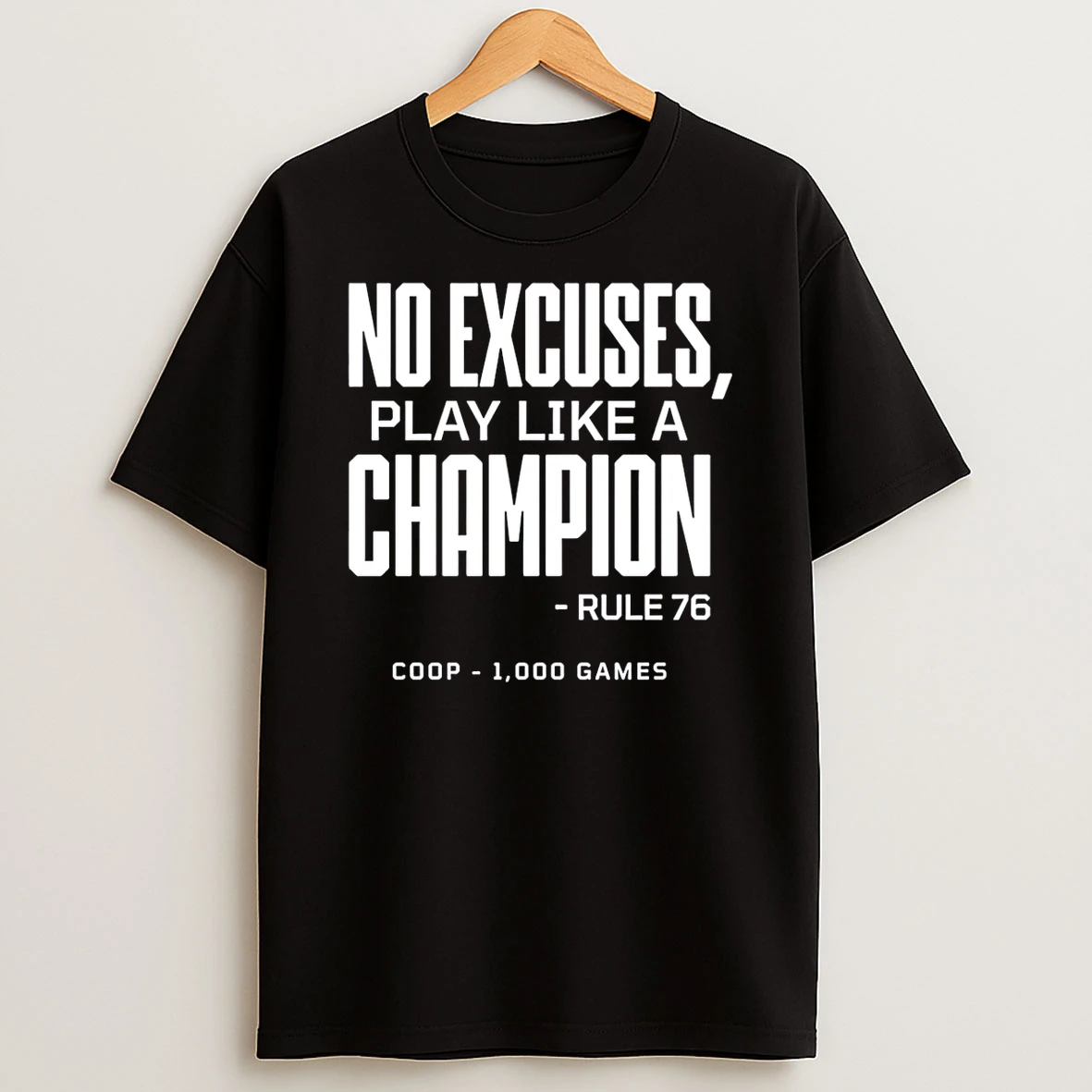 Tampa Bay Lightning Jon Cooper 1000 Games No Excuses Play Like A Champion T Shirt