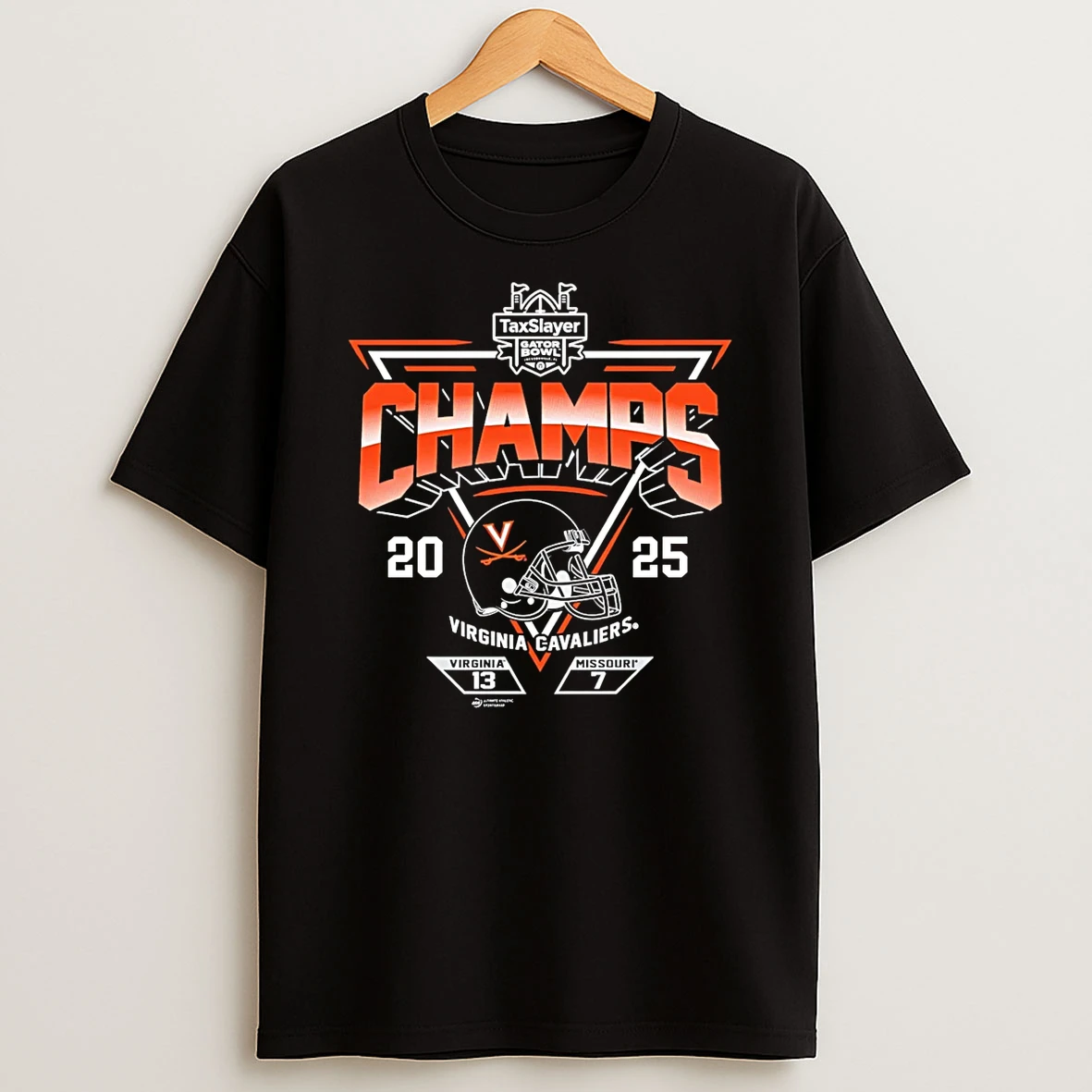 Taxslayer Gator Bowl Champions 2025 Virginia Cavaliers Socre T Shirt