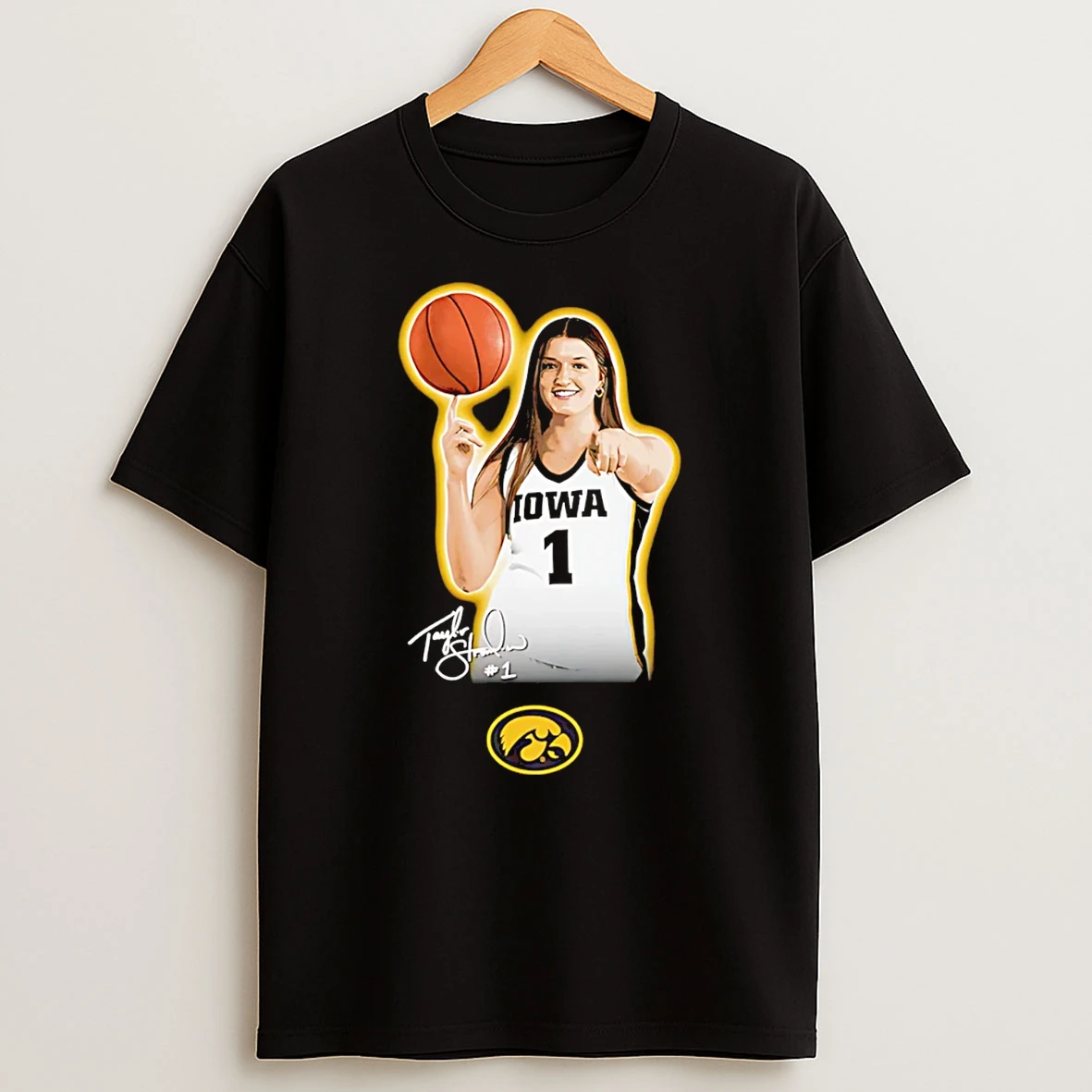 Taylor Stremlow Iowa Hawkeyes Portrait Signature T Shirt