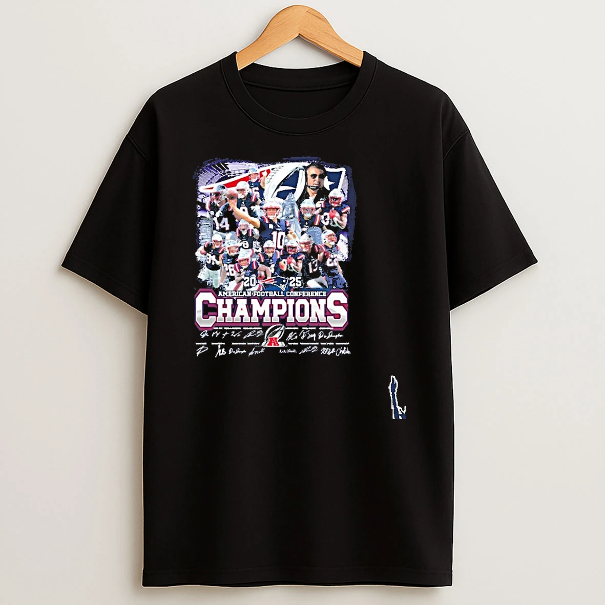 Team Player American Football Conference Champions Signature T Shirt