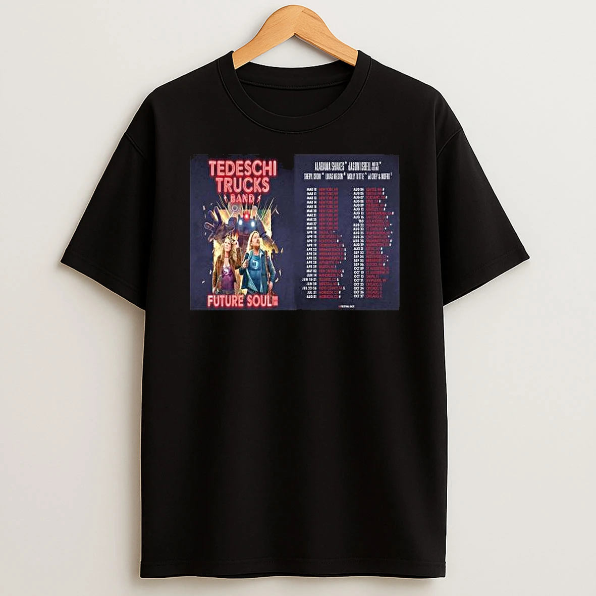 Tedeschi Trucks Band Future Soul 2026 Tour North America Schedule Dates T Shirt
