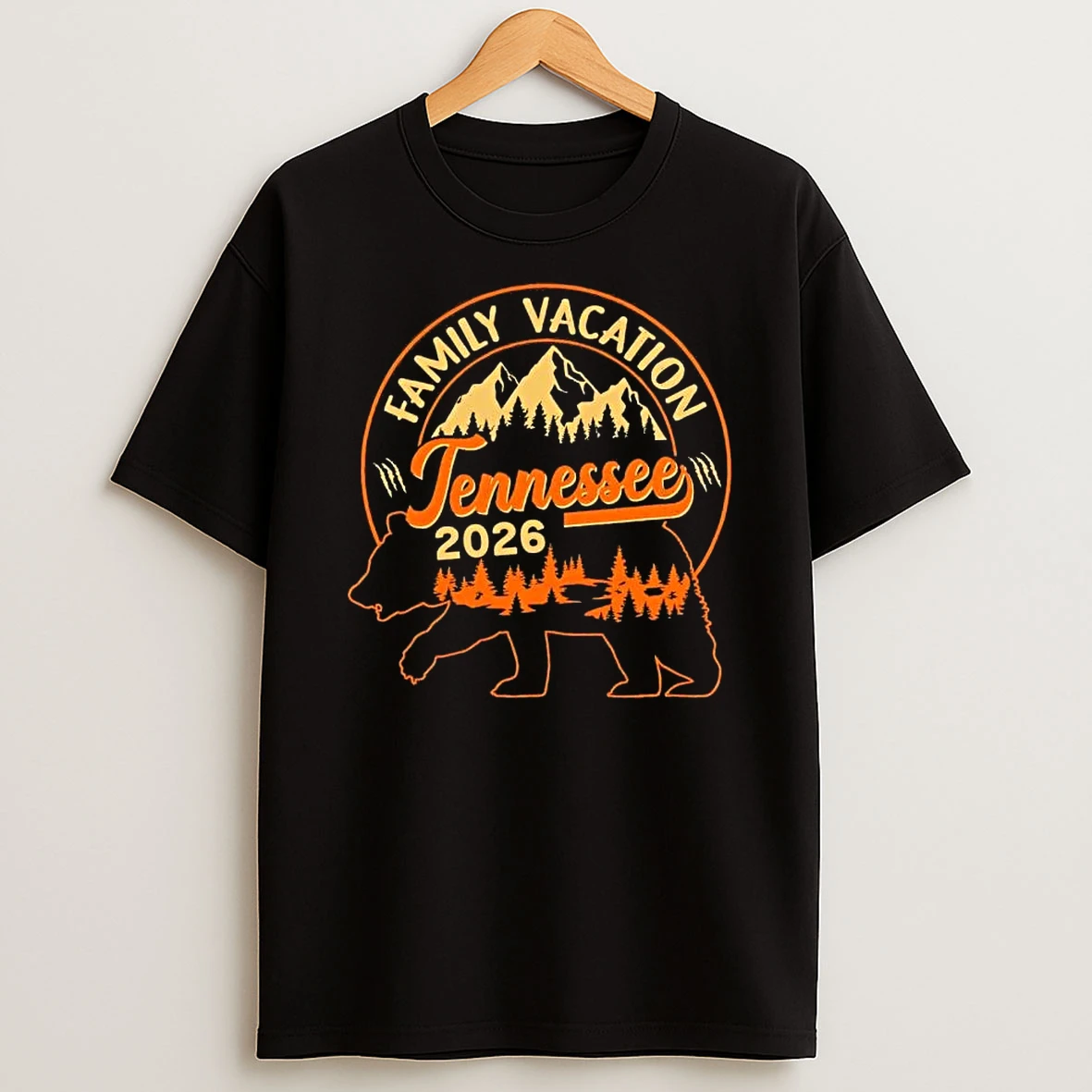 Tennessee Family Vacation 2026 Wilderness Bear T Shirt