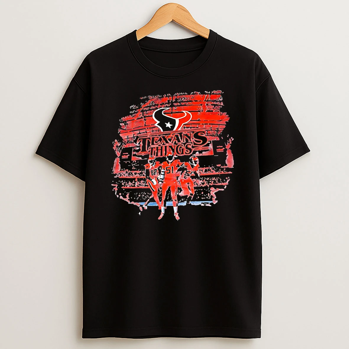 Texans Things Stranger Things X Houston Texans Football Vintage T Shirt