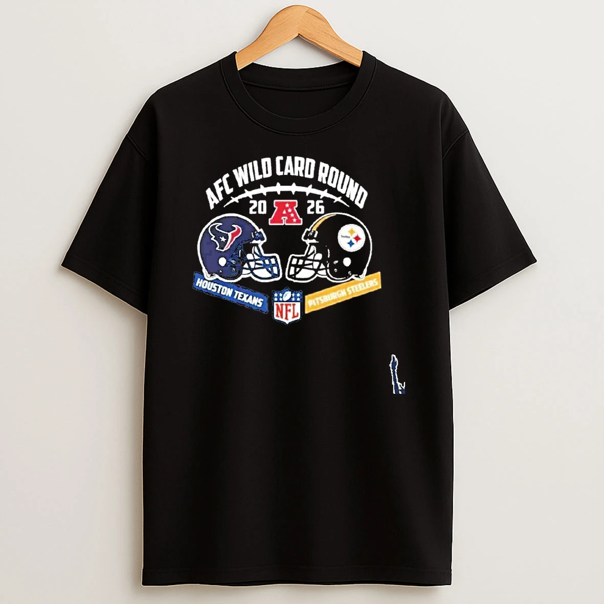 Texans Vs Steelers Afc Wild Card Round Helmet Matchup T Shirt