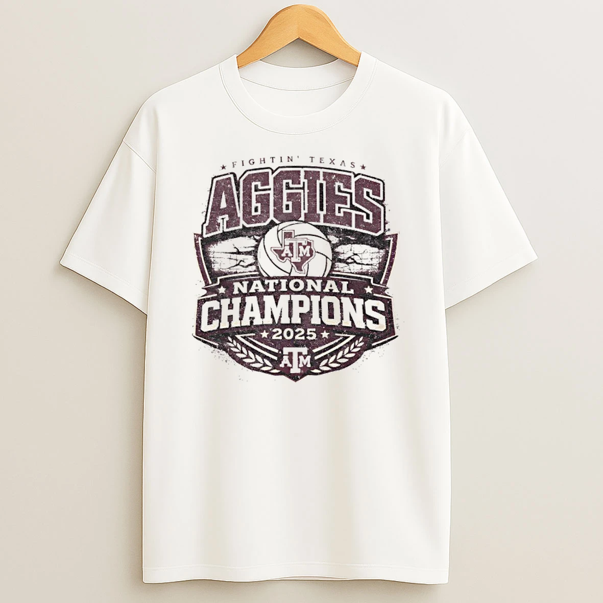 Texas Am Aggies 2025 National Champions Volleyball T Shirt