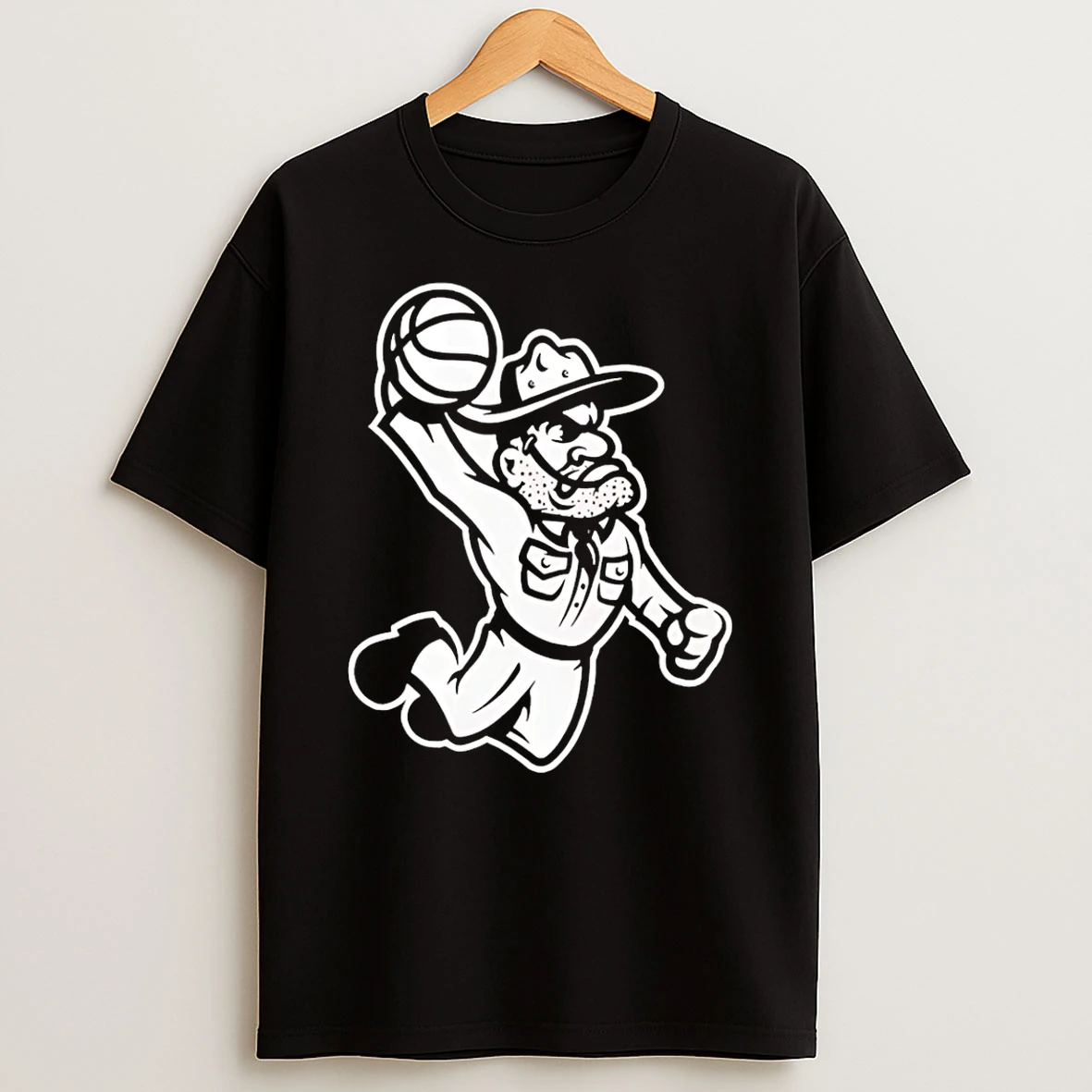 Texas Am Aggies Flying Slam Cowboy Mascot T Shirt