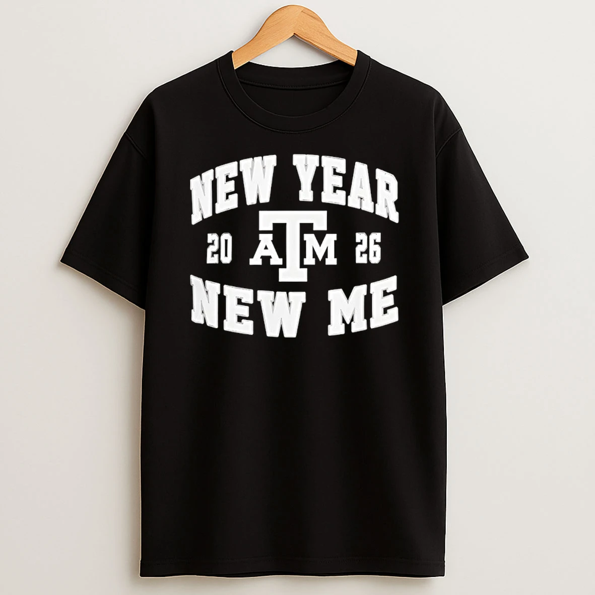 Texas Am Aggies New Year New Me 2026 Logo T Shirt