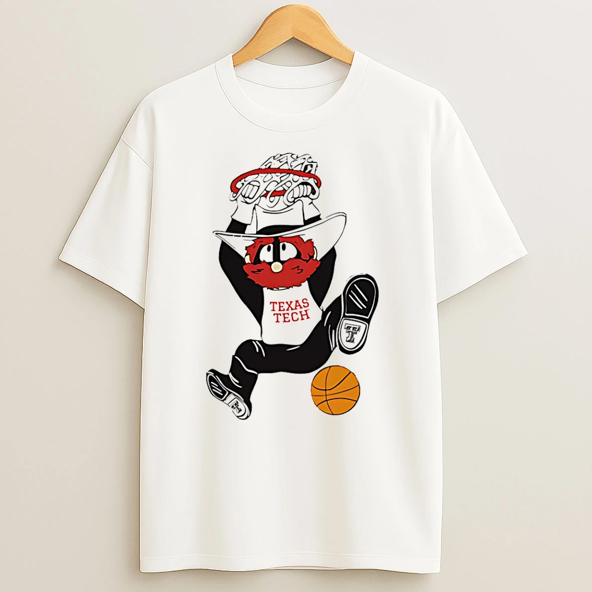 Texas Tech Livy Lu Basketball Jammin Both Ways Mascot T Shirt