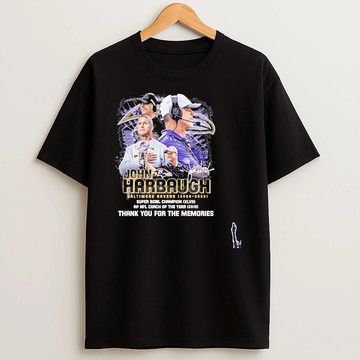Thank You Baltimore Ravens John Harbaugh 2008 2025 T Shirt