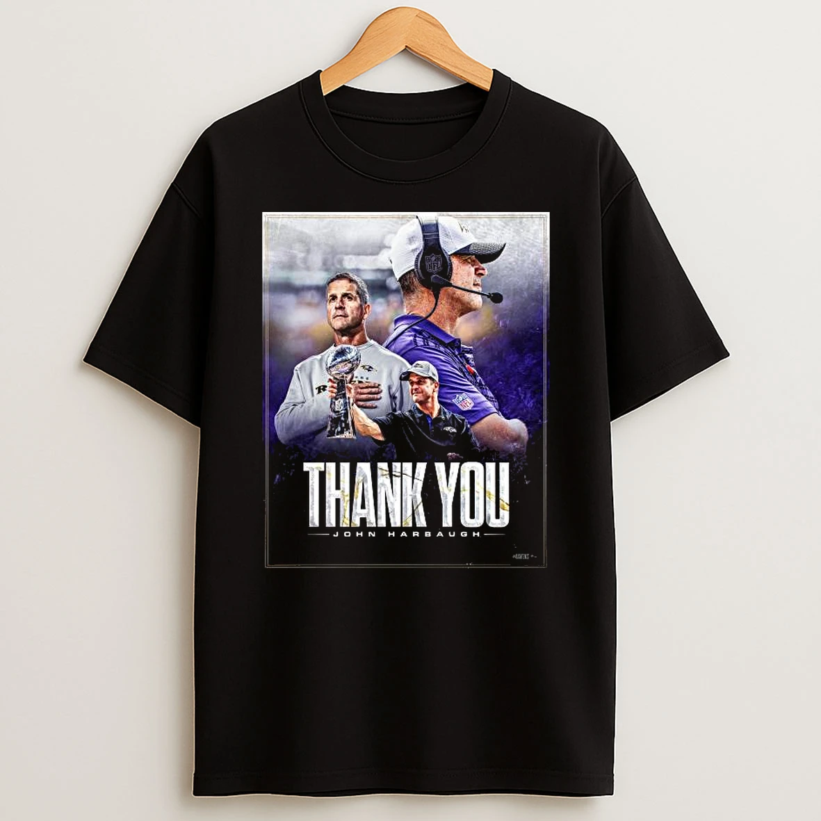 Thank You Coach John Harbaugh For 18 Tremendous Years T Shirt