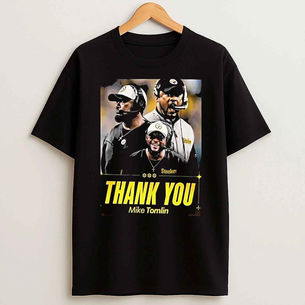 Thank You Mike Tomlin Steps Down Pittsburgh Steelers 2026 T Shirt