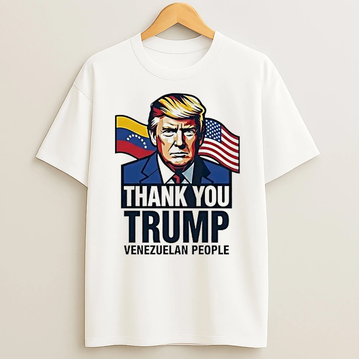 Thank You Trump Venezuelan People Graphic T Shirt