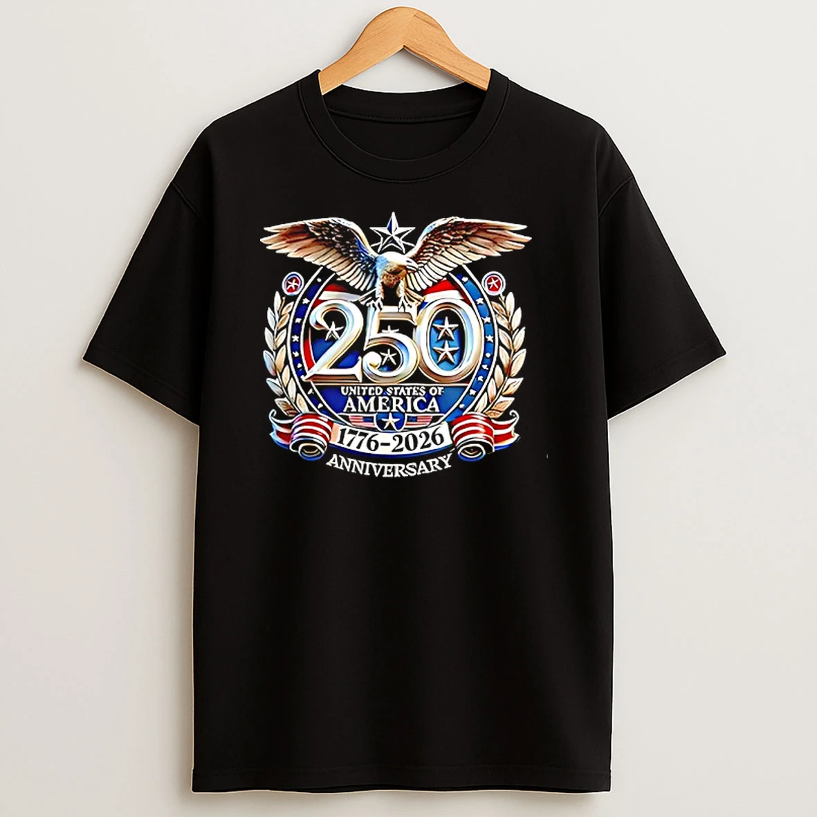 The America 250th Anniversary 1776 2026 Logo T Shirt