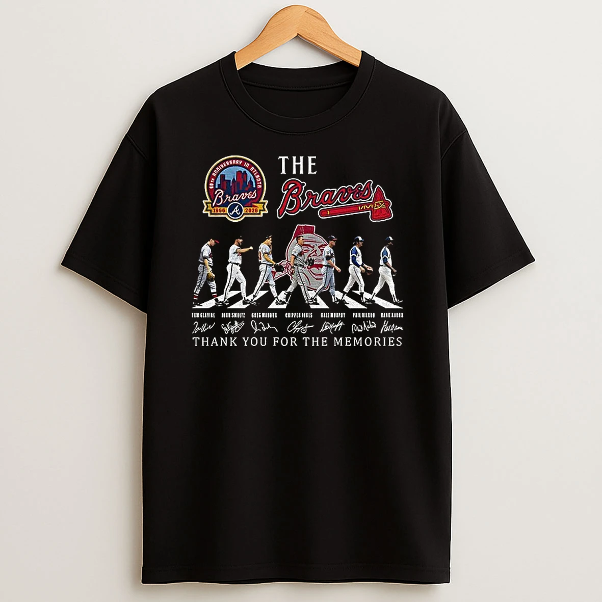 The Atlanta Braves Baseball Abbey Roads Thank You For The Memories Signature T Shirt