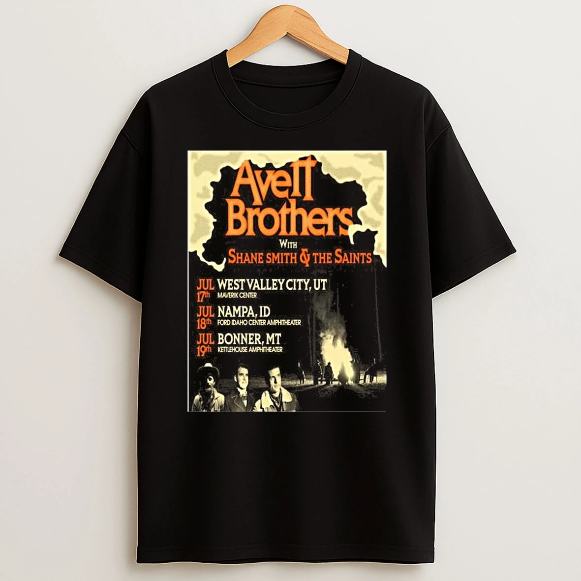 The Avett Brothers Shane Smith The Saints July 17 19 2026 Shows T Shirt