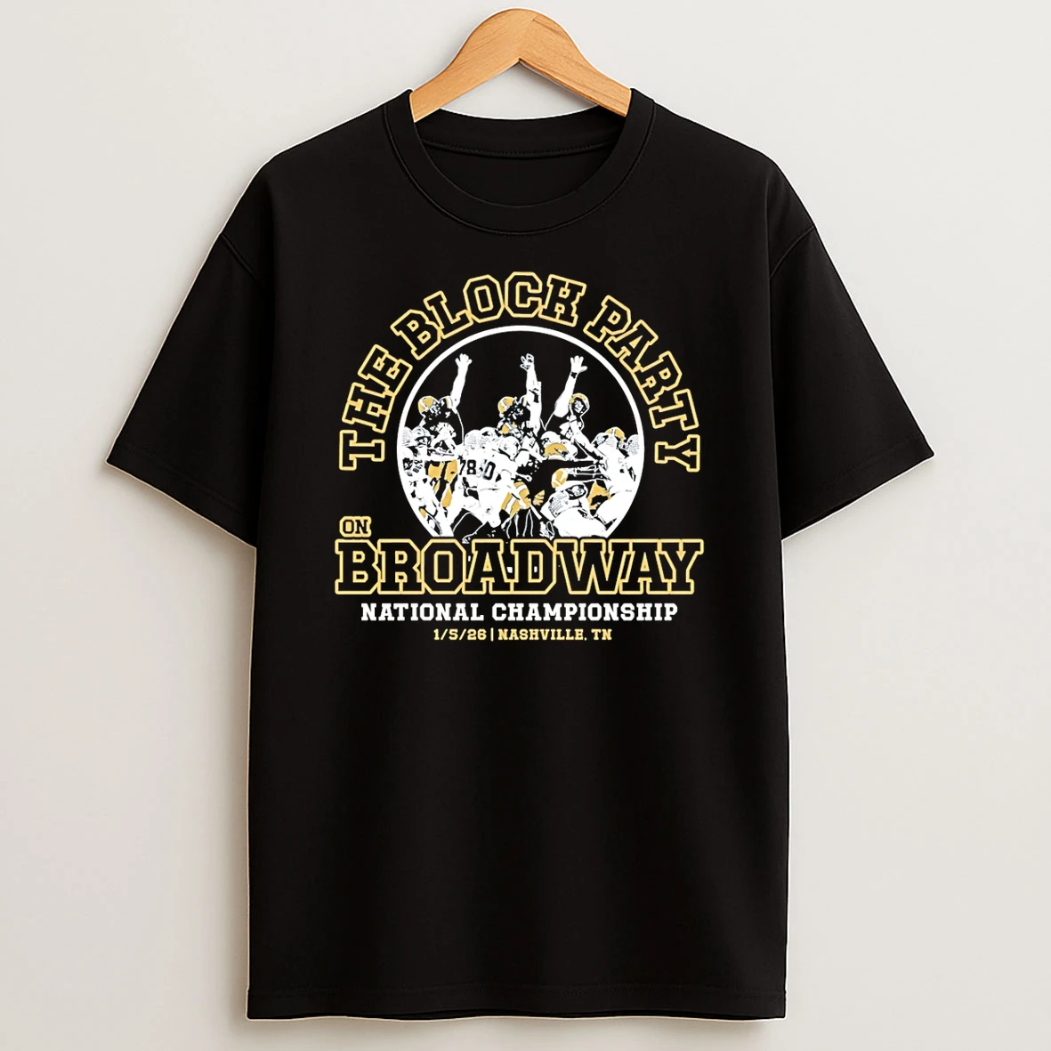 The Block Party On Broadway Victory National Championship Montana State Bobcats T Shirt