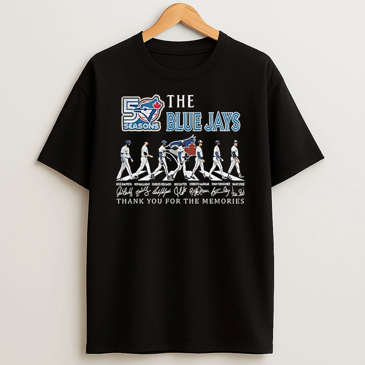 The Blue Jays 50 Season Abbey Road Thank You For The Memories Signatures T Shirt
