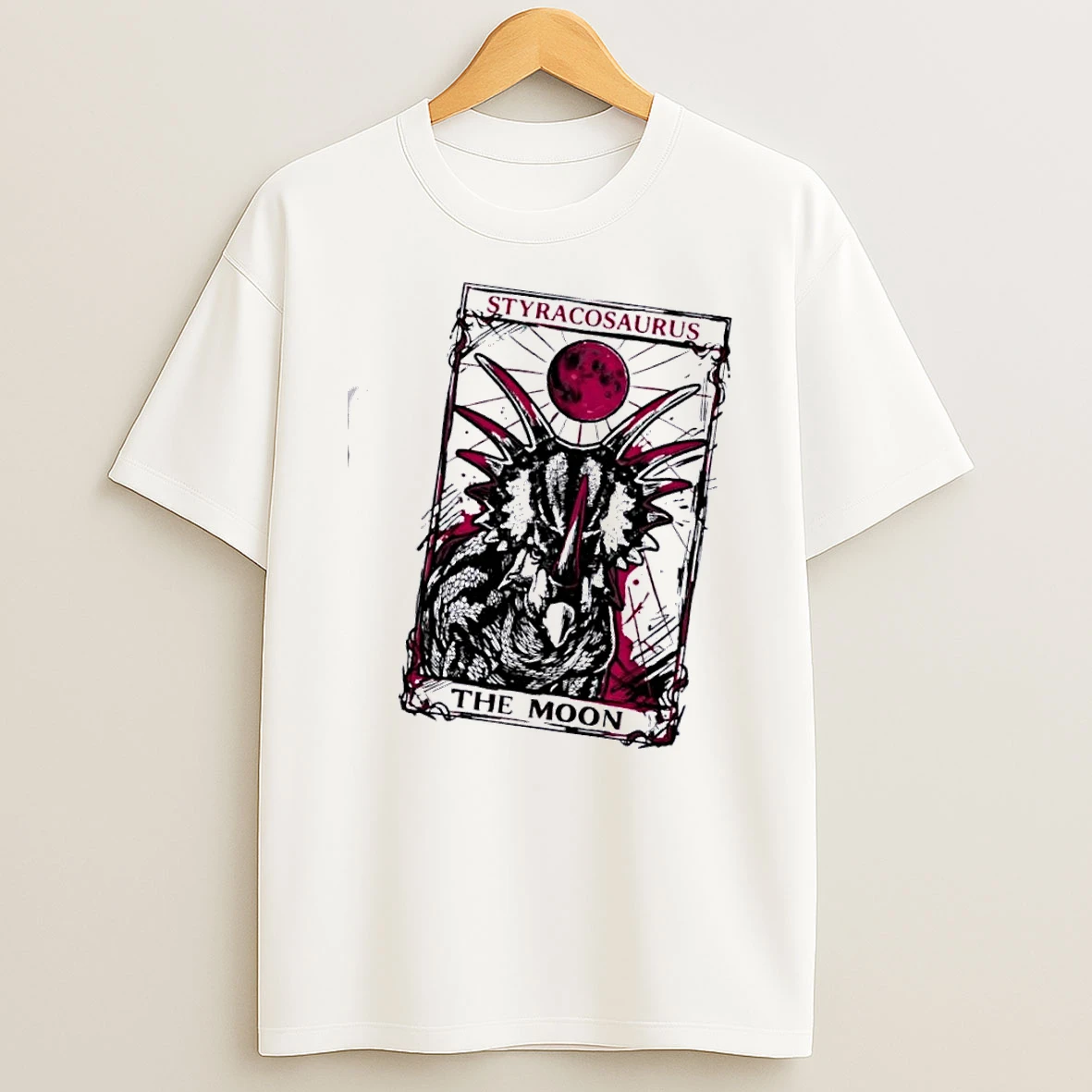 The Campanian Moon Styracosaurus The Moon T Shirt
