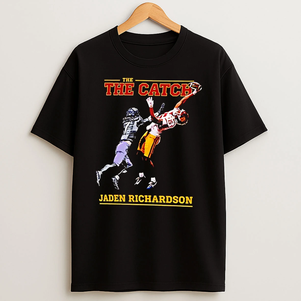 The Catch Jaden Richardson Usc Trojans Football T Shirt