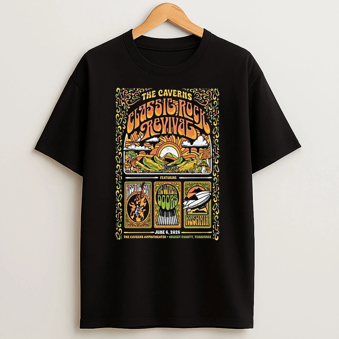 The Caverns Classic Rock Revival June 6 2026 Grundy County Tn T Shirt